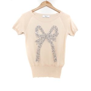 Blugirl Blumarine Embellished Bow Blouse